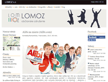 Tablet Screenshot of lomoz.sk